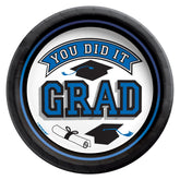 Graduation True To Your School Colors Royal Blue 7" Paper Plates